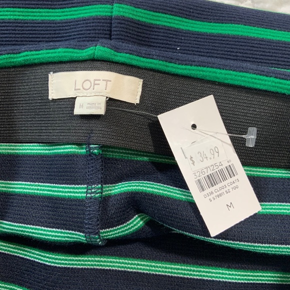 LOFT Women’s Long Striped Skirt Size Medium – NWT (F39) - Picture 4 of 5